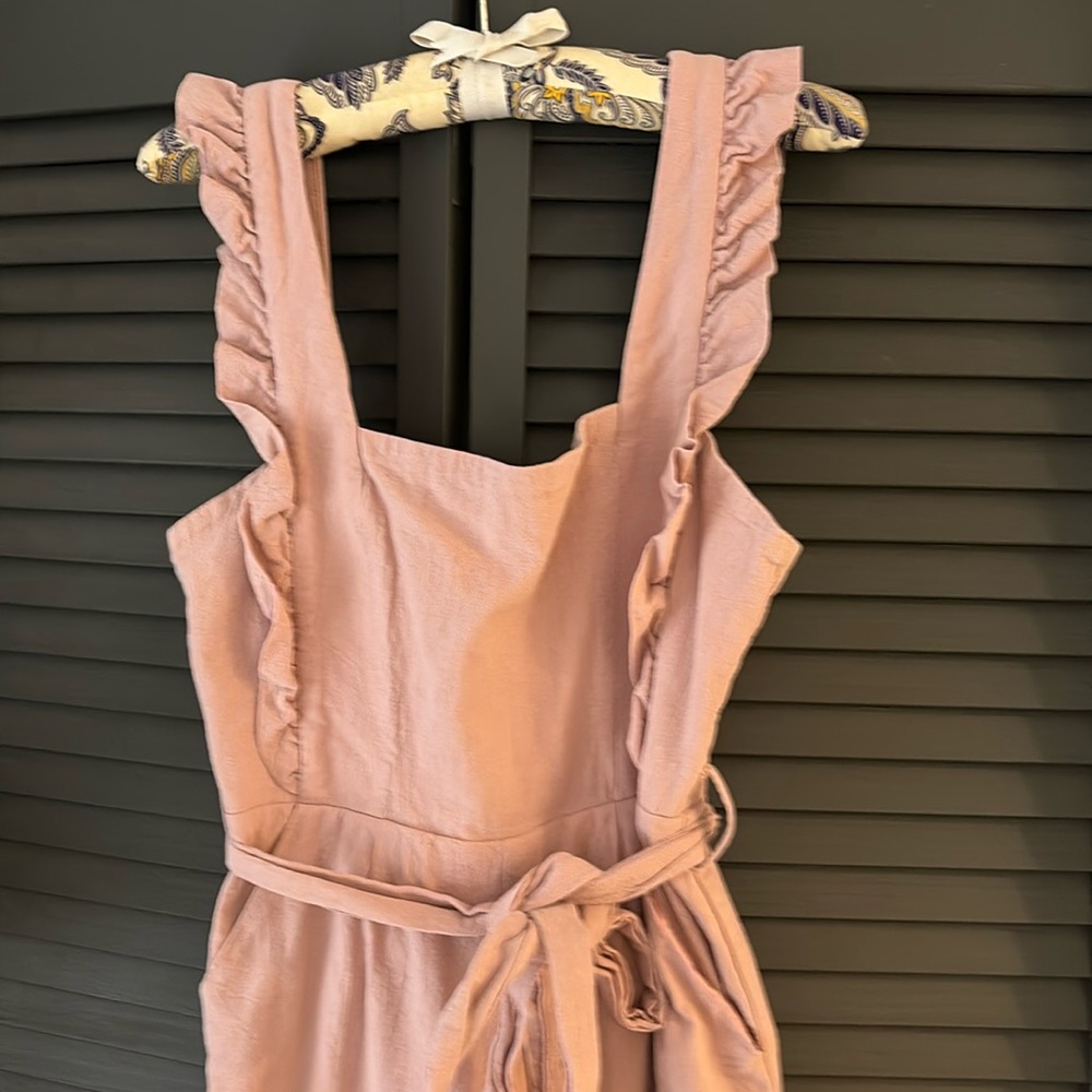 Pink Ruffle Jumpsuit